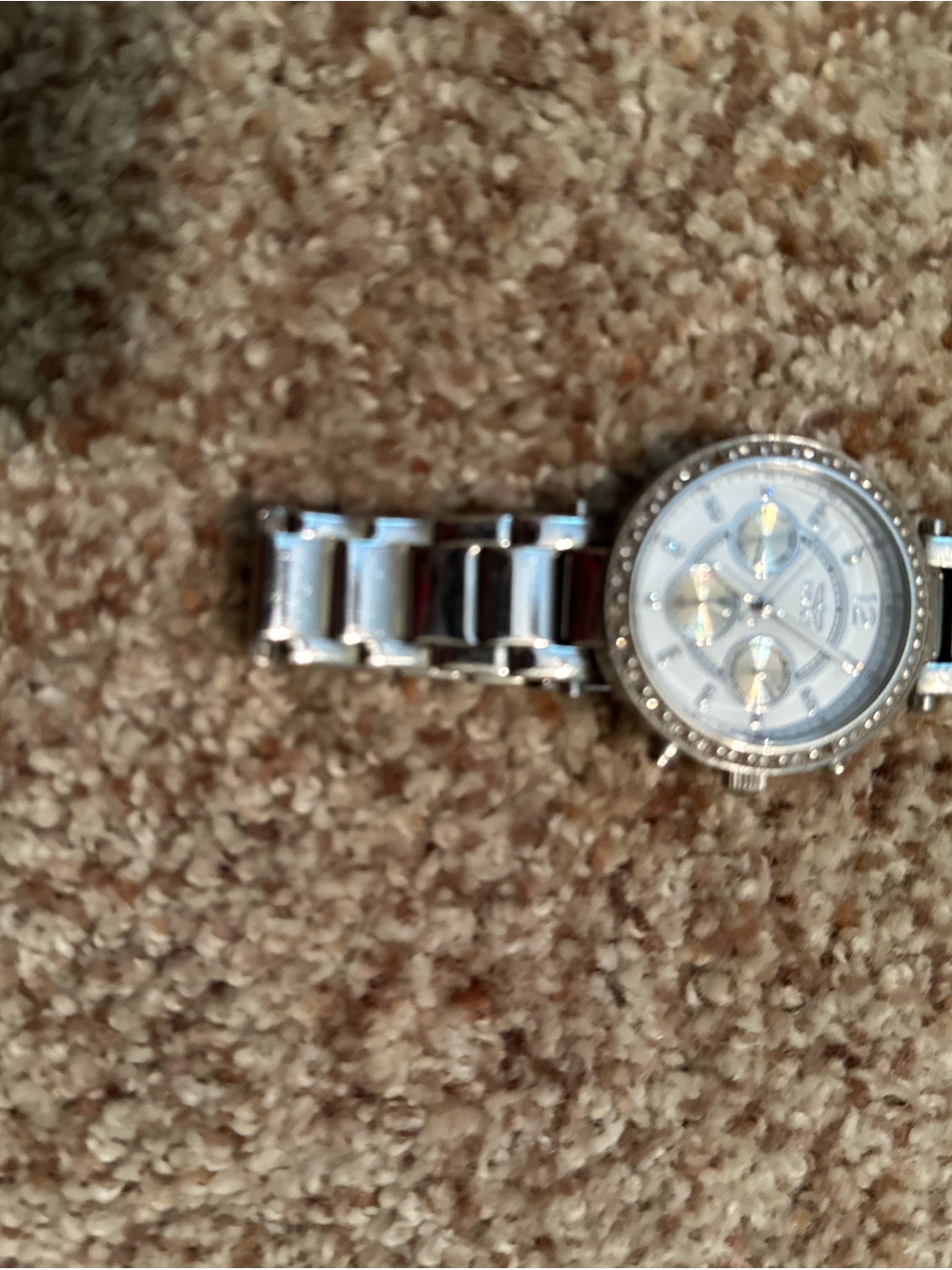 Invicta Stainless Steel Ladies Silver Chronograph Watch  Silver Dial